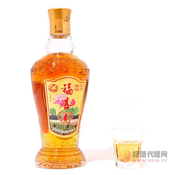 福喜园荞麦酒心缘裸瓶酒45度475ml