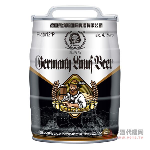 12度德国莱纳斯黑啤酒5L