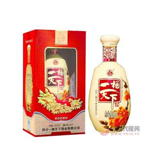一桶天下花开富贵52度500ml白酒