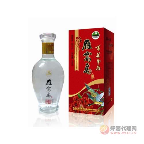 雁窝岛百花争雁(1箱×6瓶)500ml白酒