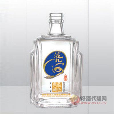 烤花玻璃瓶HXK006-500ml