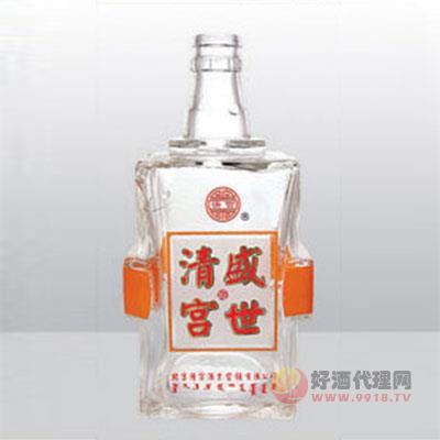 烤花玻璃瓶HXK008-500ml