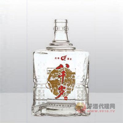 烤花玻璃瓶HXK012-500ml