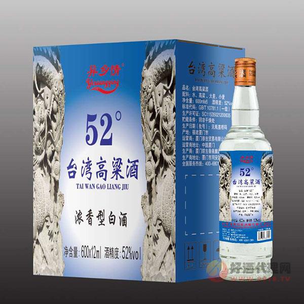 异乡情台湾高粱酒浓香型53度600mlx12瓶