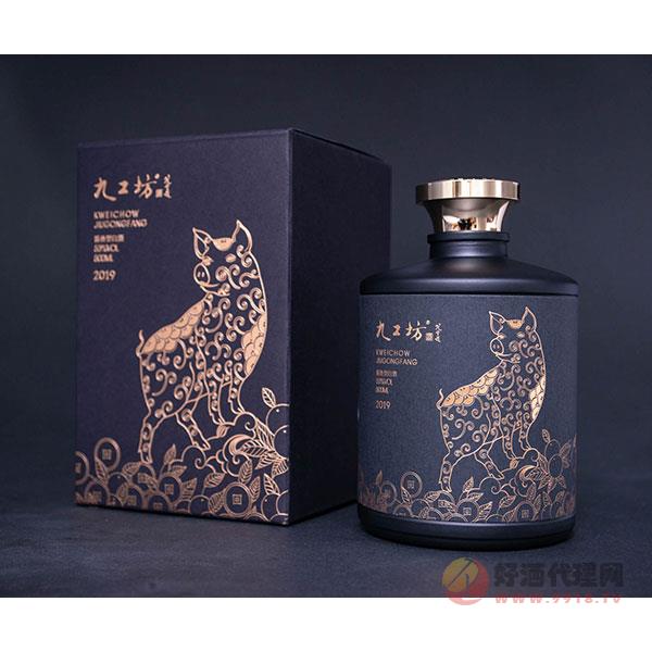五羊衔谷生财金猪-猪年酒
