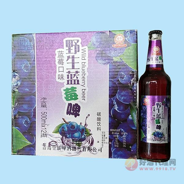 野生蓝莓果啤500mlx12瓶
