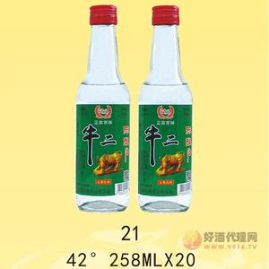 牛二陈酿酒42度258ml