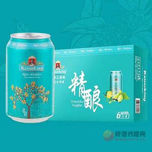 凯撒王精酿桂花白啤酒330mlx24罐