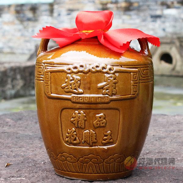 越景十年陈酿封坛手工花雕加饭酒1.5l