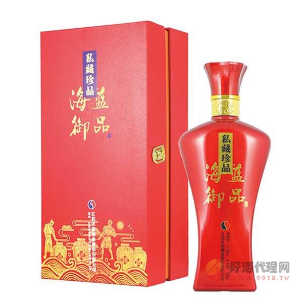 海蓝御品酒私藏红瓶42度500ml