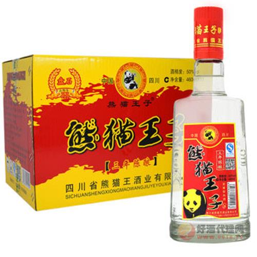 熊猫王子白酒500ml