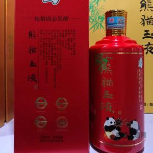 53度熊猫玉液酒红瓶500ml