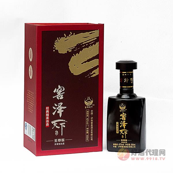 窖泽天下**酒黑瓶500ml