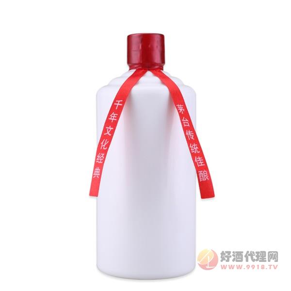 茅台镇黄纸酒白瓶53度500ml
