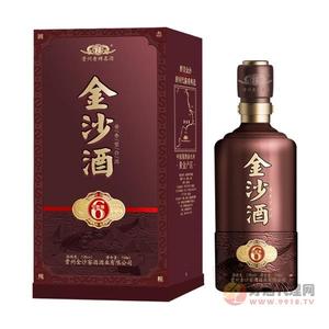 贵州金沙酒6号窖池回沙粮食酒53度500mL