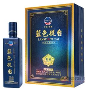 蓝色徒台蓝钻白酒500ml