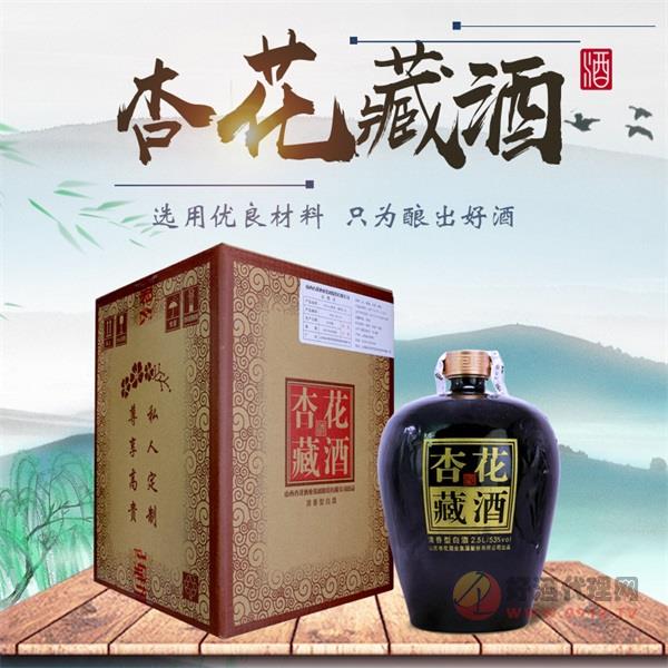 杏花藏酒清香型白酒53度2.5L