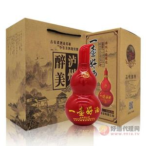 一壶好酒福禄三色葫芦酒500ml