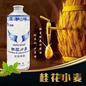 青岛兴崂啤酒厚岛精酿原浆桂花小麦啤酒1l