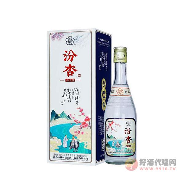 杏北方情53度清香型白酒500ml