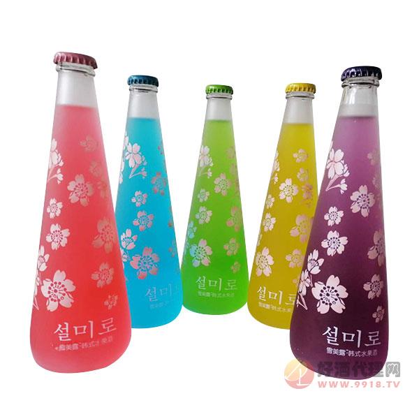 雪美露韓式水果酒瓶裝