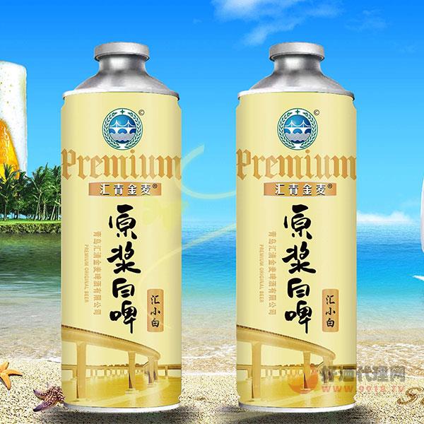 汇小白原浆白啤酒1L
