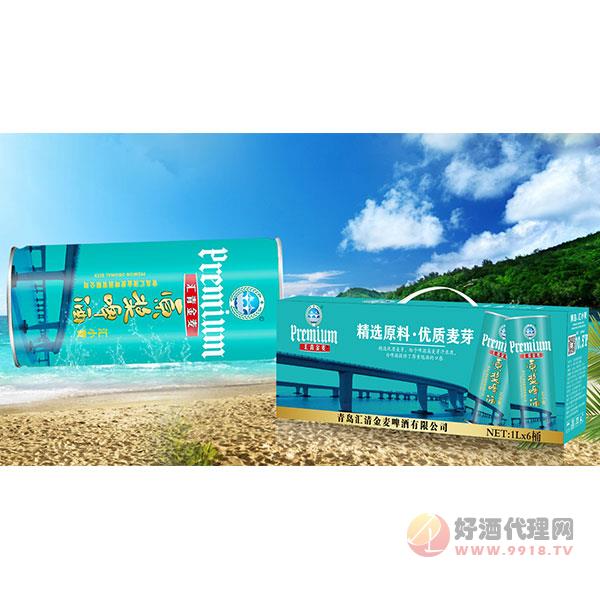 汇小青原浆啤酒1Lx6桶
