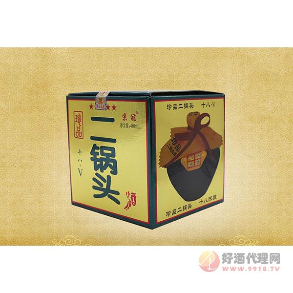 京冠珍品二锅头十八V酒480ml