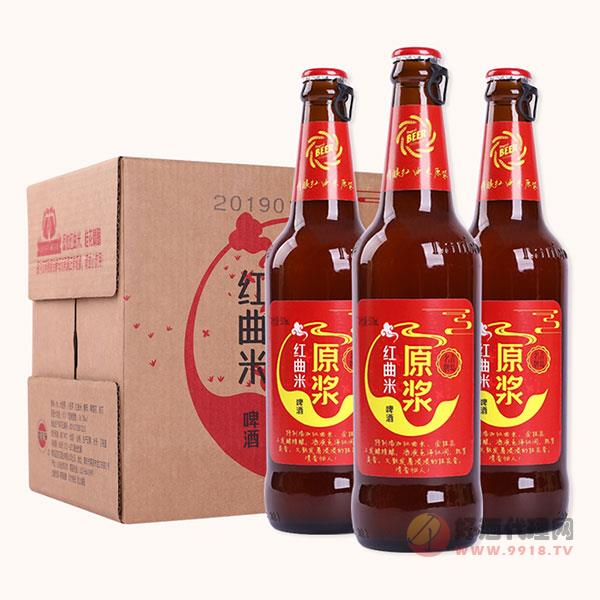 青岛蓝宝石红曲米原浆精酿啤酒500ml