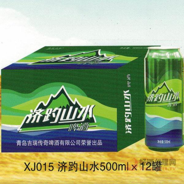 青岛吉瑞纳济趵山水啤酒500ml