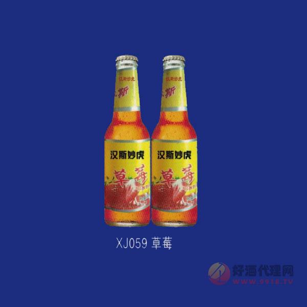 妙虎草莓味啤500ml