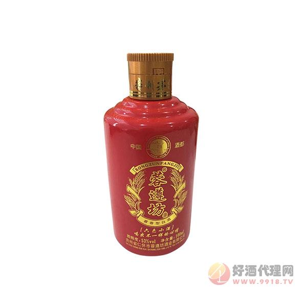 蓉遵坊六色小酒红色53度100ml