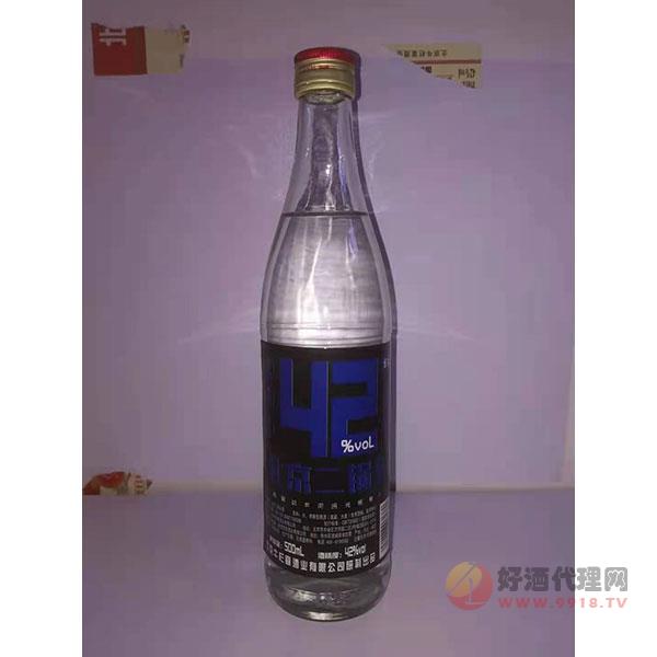 北京二锅头42度蓝瓶500ml