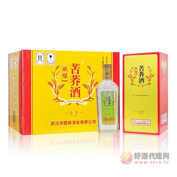 图镇苦荞酒金荞42度500mlx6瓶