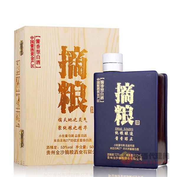 金沙摘粮酒纯粮酿造53度500ml