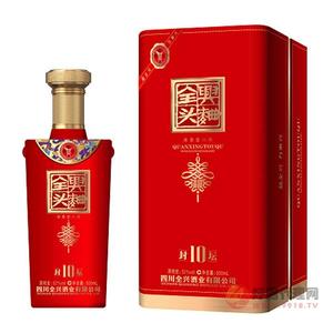 全兴头曲酒封坛10浓香型52度500ml