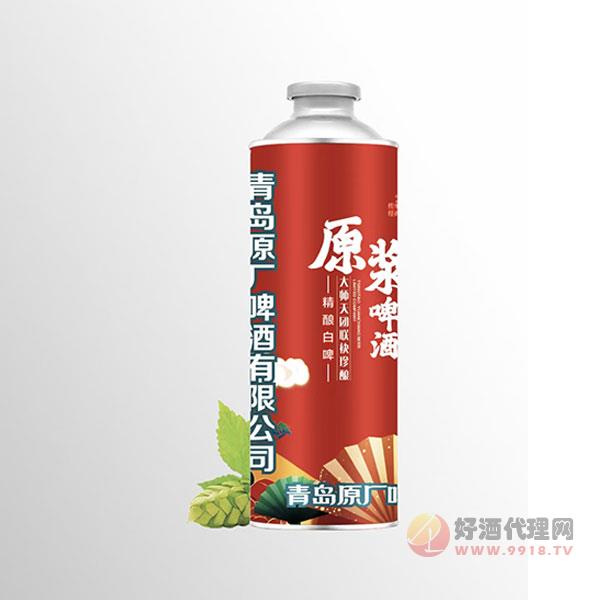 青岛元敬爱能够白啤酒罐装