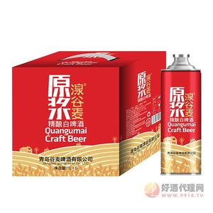 湶谷麦精酿原浆白啤酒1Lx6桶