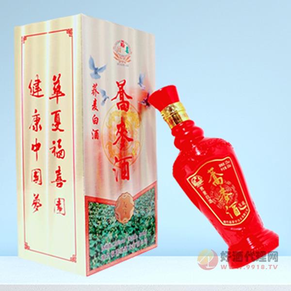 福喜园荞麦白酒友缘书本盒红瓶52度500ml