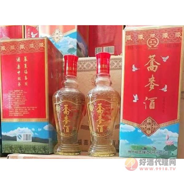 福喜园荞麦白酒情缘卡盒52度清香475ml