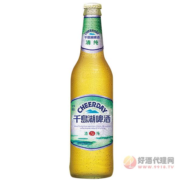 千岛湖清纯啤酒7度488ml（白瓶）
