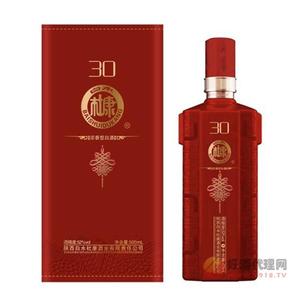 白水杜康酒30浓香型52度500ml