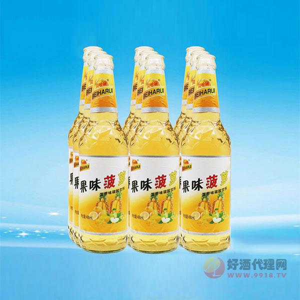 贝哈瑞果味菠萝味碳酸饮料490ml×9瓶