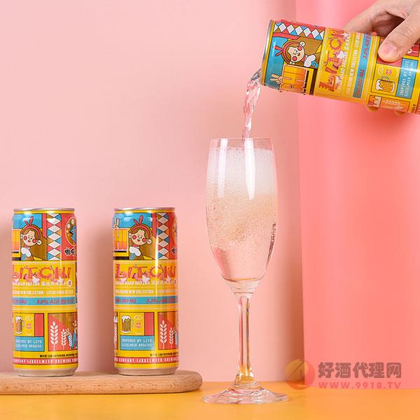 啪嗒荔枝风味苏打酒320ml