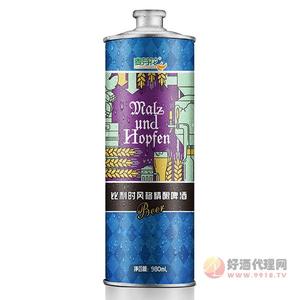 麦芽花比利时风格精酿啤酒980ml