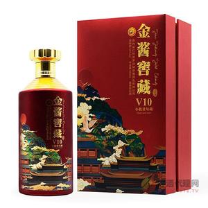 金酱窖藏V10酱香型白酒500ml