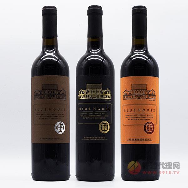 张裕蓝屋干红葡萄酒750ml