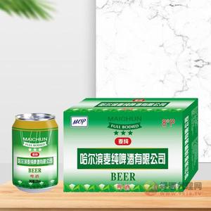 哈尔滨麦纯啤酒320ml箱装
