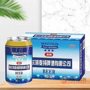 哈尔滨麦纯啤酒冰纯320ml