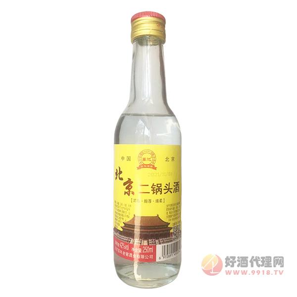 禹池北京二锅头酒浓香型42度250ml